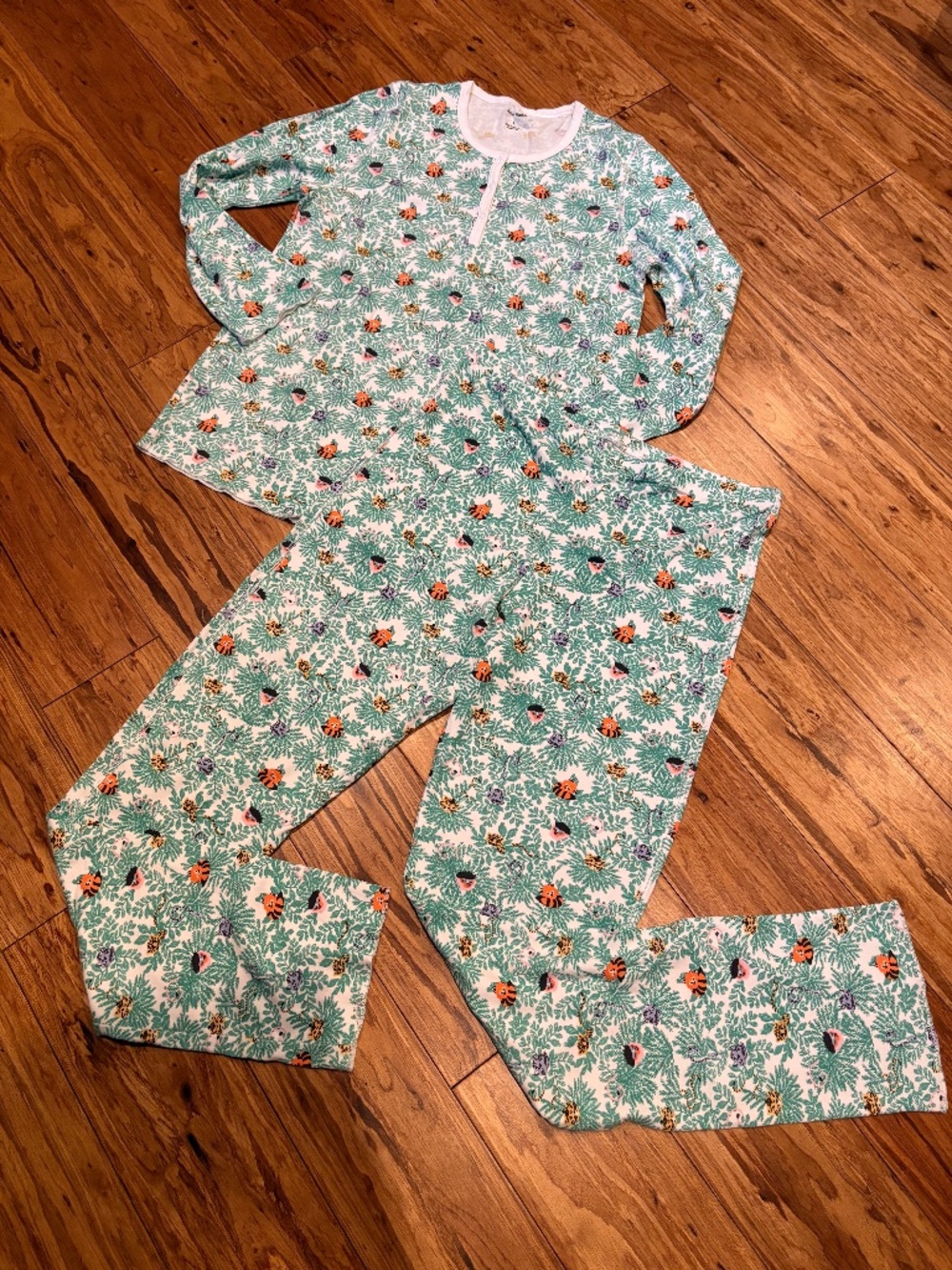 authentic womens roller rabbit fox and friends pajama set size large